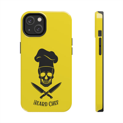 Heard Chef Skull BTI Gold Phone Case iPhone Samsung Galaxy