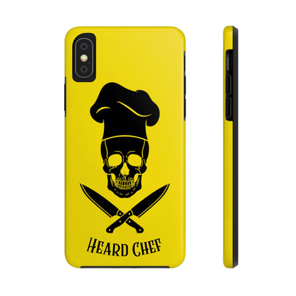 Heard Chef Skull BTI Gold Phone Case iPhone Samsung Galaxy