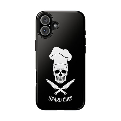 Heard Chef Skull Black Phone Case iPhone Samsung Galaxy