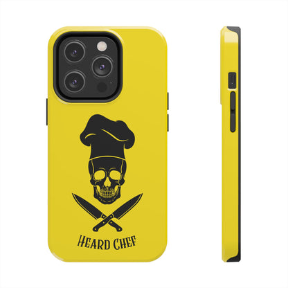 Heard Chef Skull BTI Gold Phone Case iPhone Samsung Galaxy