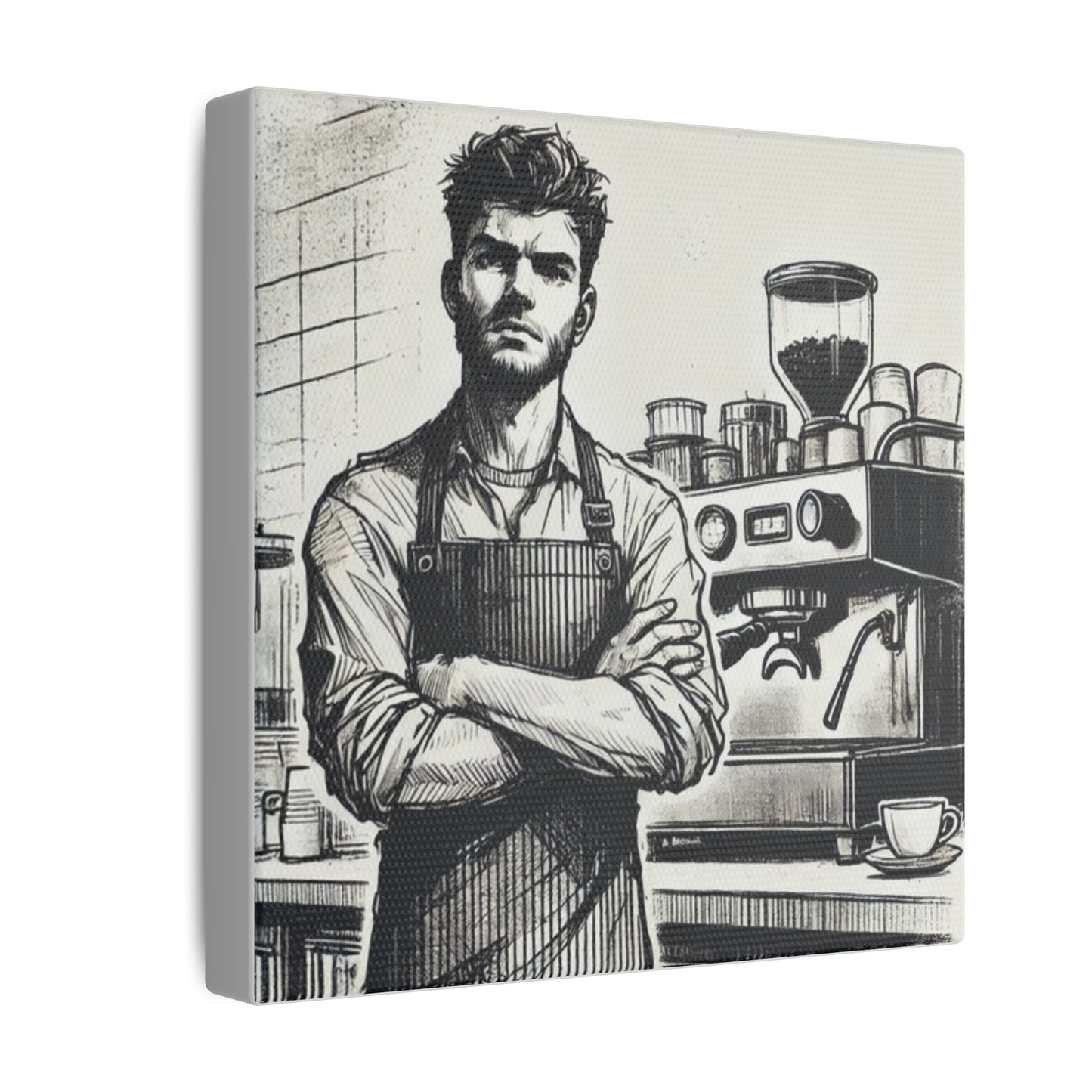 Canvas Print - Barista Industry Struggles