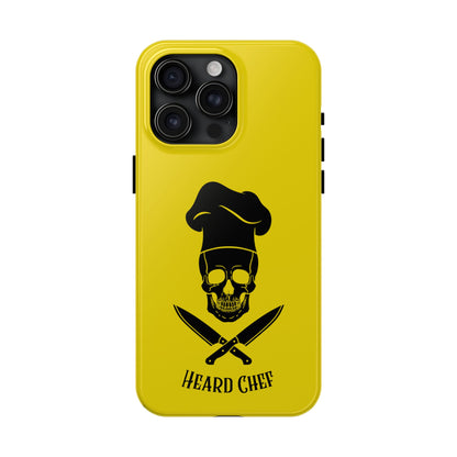 Heard Chef Skull BTI Gold Phone Case iPhone Samsung Galaxy