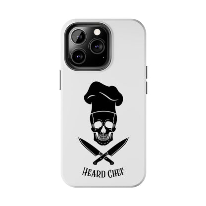 Heard Chef Skull White Phone Case iPhone Samsung Galaxy