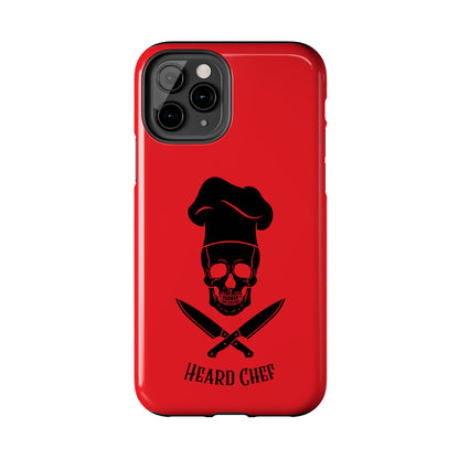 Heard Chef Skull Red Phone Case iPhone Samsung Galaxy