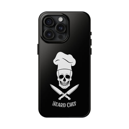 Heard Chef Skull Black Phone Case iPhone Samsung Galaxy