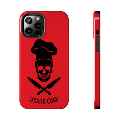 Heard Chef Skull Red Phone Case iPhone Samsung Galaxy