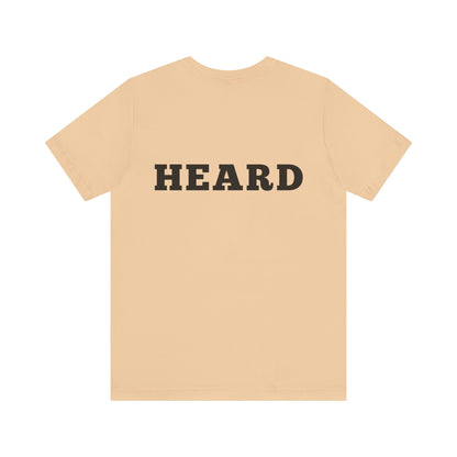 Heard T-Shirt Black Text