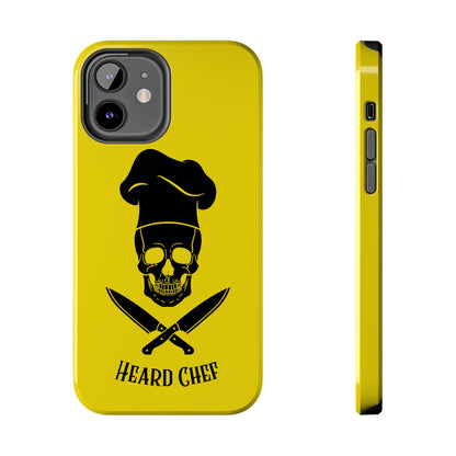 Heard Chef Skull BTI Gold Phone Case iPhone Samsung Galaxy
