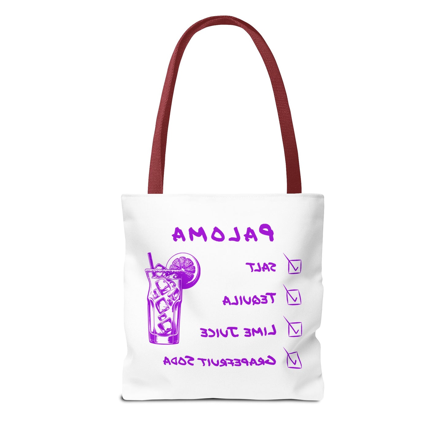 Paloma Tote Bag in Purple Graphic