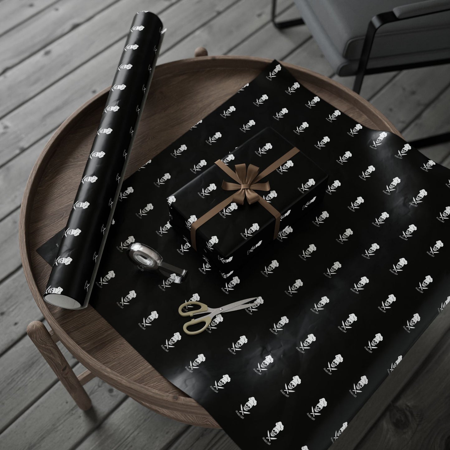 Heard Chef Skull Wrapping Paper