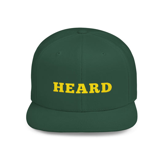 Heard Flat Bill Snapback - Stylish Cap for Trendsetters