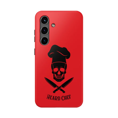 Heard Chef Skull Red Phone Case iPhone Samsung Galaxy