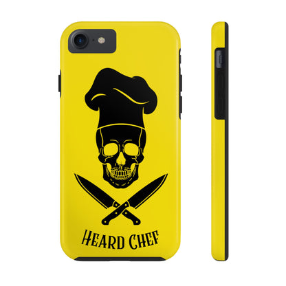 Heard Chef Skull BTI Gold Phone Case iPhone Samsung Galaxy
