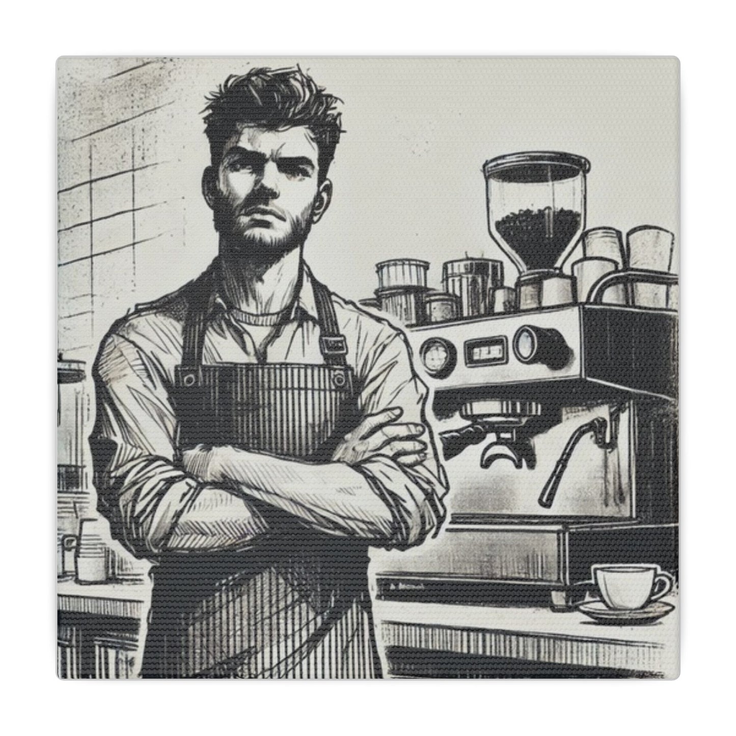 Canvas Print - Barista Industry Struggles