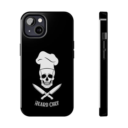 Heard Chef Skull Black Phone Case iPhone Samsung Galaxy