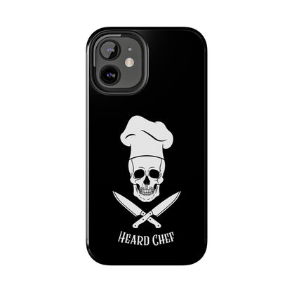 Heard Chef Skull Black Phone Case iPhone Samsung Galaxy