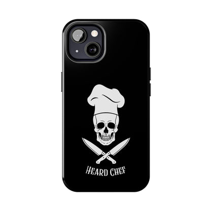 Heard Chef Skull Black Phone Case iPhone Samsung Galaxy