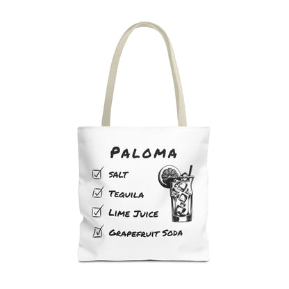 Paloma Tote Bag in Black Graphic