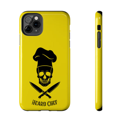 Heard Chef Skull BTI Gold Phone Case iPhone Samsung Galaxy
