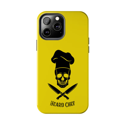 Heard Chef Skull BTI Gold Phone Case iPhone Samsung Galaxy