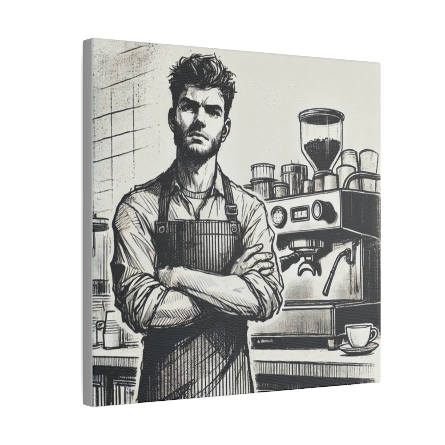Canvas Print - Barista Industry Struggles