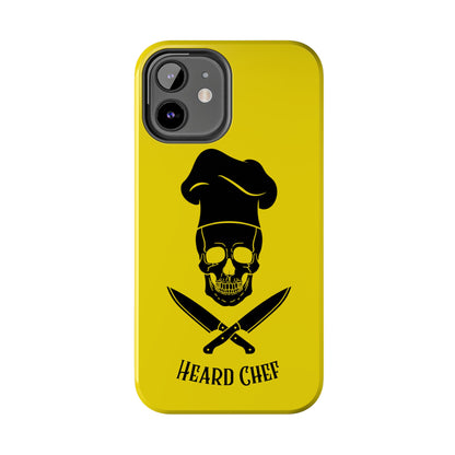Heard Chef Skull BTI Gold Phone Case iPhone Samsung Galaxy