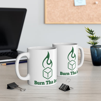 Mug Coffee 11oz - Green Burn Tha Ice Logo