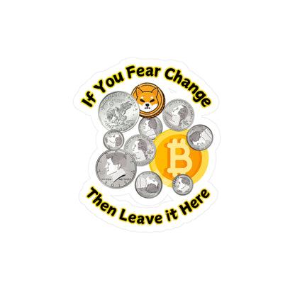 Decal Sticker - Currency and Crypto Coin Tip Jar