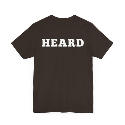 Heard T-Shirt White Text
