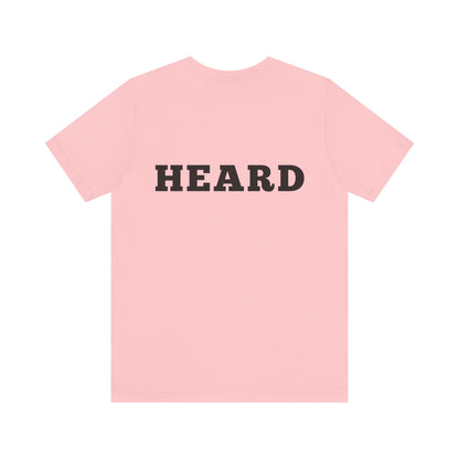 Heard T-Shirt Black Text