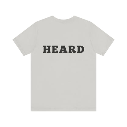 Heard T-Shirt Black Text