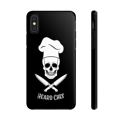 Heard Chef Skull Black Phone Case iPhone Samsung Galaxy