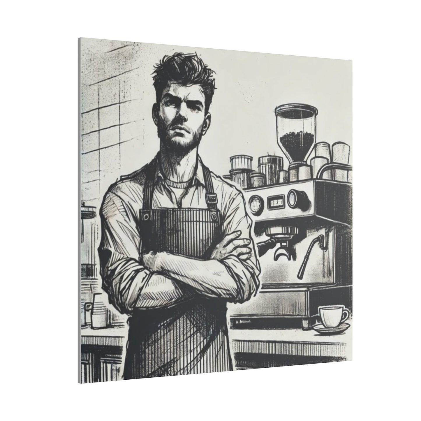 Canvas Print - Barista Industry Struggles