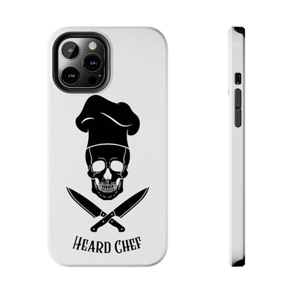 Heard Chef Skull White Phone Case iPhone Samsung Galaxy