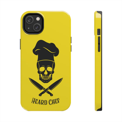 Heard Chef Skull BTI Gold Phone Case iPhone Samsung Galaxy