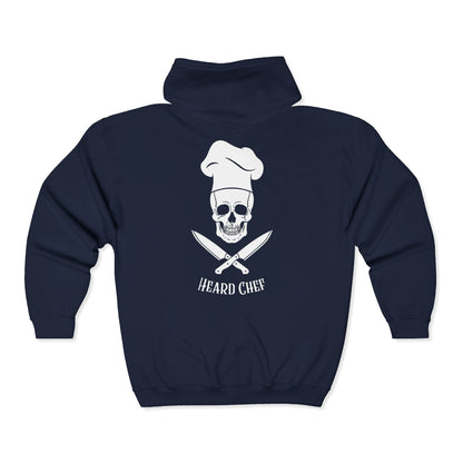 Heard Chef Skull Zip Hoodie