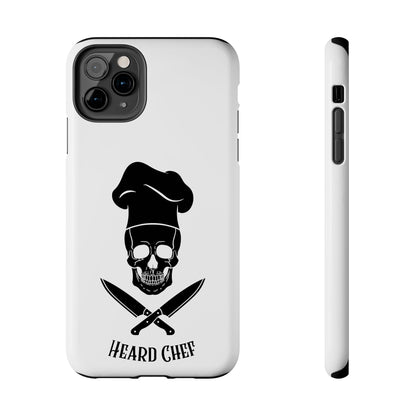 Heard Chef Skull White Phone Case iPhone Samsung Galaxy