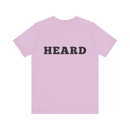 Heard T-Shirt Black Text