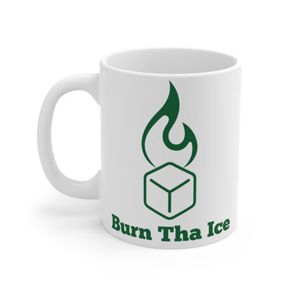 Mug Coffee 11oz - Green Burn Tha Ice Logo
