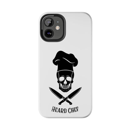 Heard Chef Skull White Phone Case iPhone Samsung Galaxy