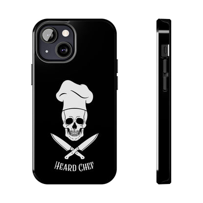 Heard Chef Skull Black Phone Case iPhone Samsung Galaxy