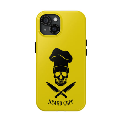 Heard Chef Skull BTI Gold Phone Case iPhone Samsung Galaxy