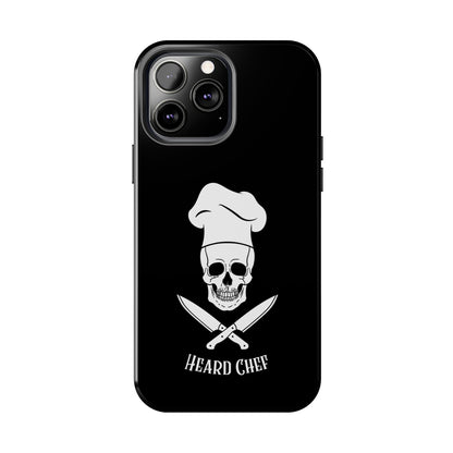 Heard Chef Skull Black Phone Case iPhone Samsung Galaxy
