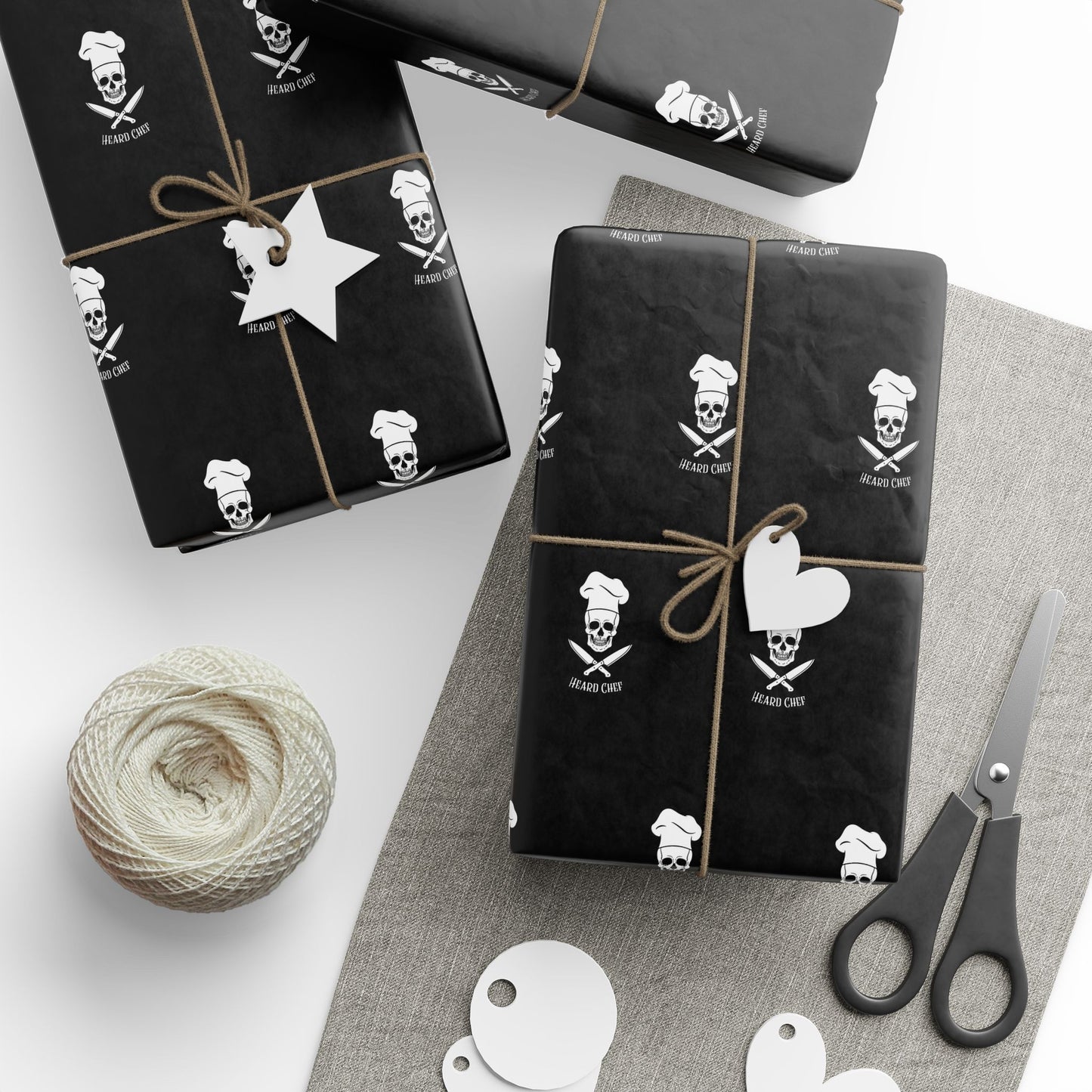 Heard Chef Skull Wrapping Paper