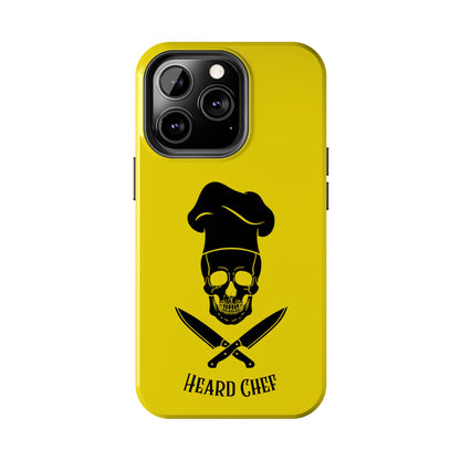 Heard Chef Skull BTI Gold Phone Case iPhone Samsung Galaxy
