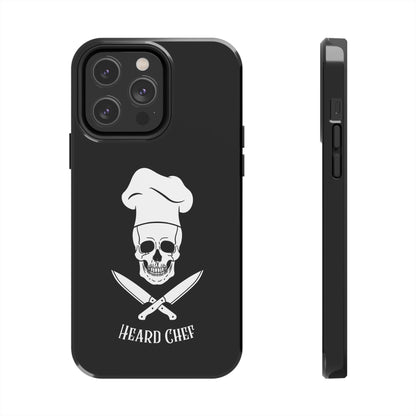 Heard Chef Skull Black Phone Case iPhone Samsung Galaxy