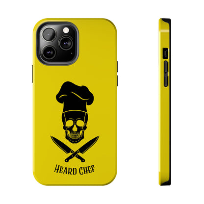 Heard Chef Skull BTI Gold Phone Case iPhone Samsung Galaxy