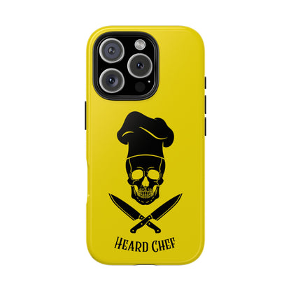 Heard Chef Skull BTI Gold Phone Case iPhone Samsung Galaxy