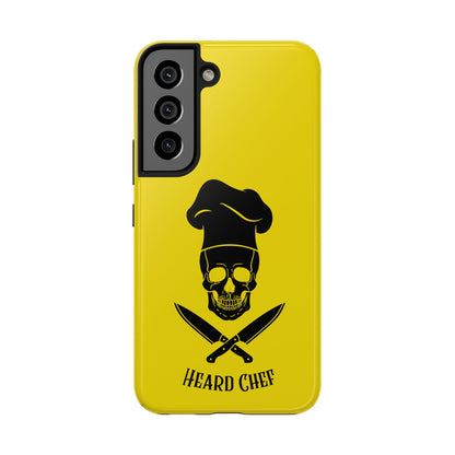 Heard Chef Skull BTI Gold Phone Case iPhone Samsung Galaxy