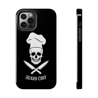 Heard Chef Skull Black Phone Case iPhone Samsung Galaxy